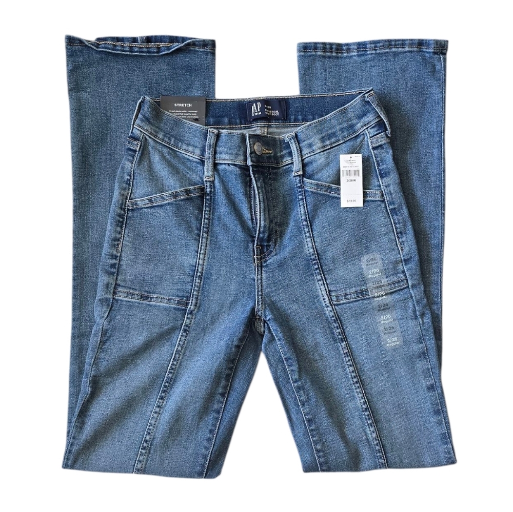 GAP Women's Bootcut Jeans - Medium Blue, Mid Rise
